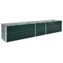 Arriate de acero galvanizado verde 400x80x45 cm de vidaXL, Maceteros y jardineras - Ref: Foro24-47057, Precio: 84,97 €, Descu...