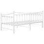 Estructura de sofá cama extraíble de metal blanco 90x200 cm de vidaXL, Camas y somieres - Ref: Foro24-324759, Precio: 163,48 ...