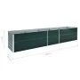 Arriate de acero galvanizado verde 400x80x45 cm de vidaXL, Maceteros y jardineras - Ref: Foro24-47057, Precio: 84,97 €, Descu...