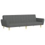 Sofá cama de 2 plazas con taburete tela gris oscuro de , Sofás - Ref: Foro24-3216247, Precio: 324,67 €, Descuento: %