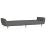 Sofá cama de 2 plazas con taburete tela gris oscuro de , Sofás - Ref: Foro24-3216247, Precio: 324,67 €, Descuento: %