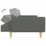 Sofá cama de 2 plazas con taburete tela gris oscuro de , Sofás - Ref: Foro24-3216247, Precio: 324,67 €, Descuento: %