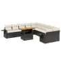Set de sofás de jardín 11 pzas y cojines ratán sintético negro de , Conjuntos de jardín - Ref: Foro24-3271945, Precio: 649,47...