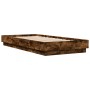 Estructura de cama contrachapada roble ahumado 90x200 cm de , Camas y somieres - Ref: Foro24-839606, Precio: 87,16 €, Descuen...