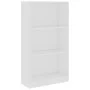 Estantería de 3 niveles madera contrachapada blanca 60x24x109cm de vidaXL, Librerías y estanterías - Ref: Foro24-800864, Prec...