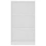 Estantería de 3 niveles madera contrachapada blanca 60x24x109cm de vidaXL, Librerías y estanterías - Ref: Foro24-800864, Prec...