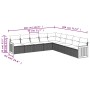 Set de sofás de jardín 9 pzas con cojines ratán sintético beige de , Conjuntos de jardín - Ref: Foro24-3227738, Precio: 549,6...