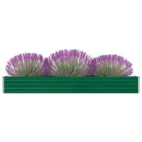 Green galvanized steel garden bed 320x40x45 cm by vidaXL, Pots and planters - Ref: Foro24-47053, Price: 57,64 €, Discount: %
