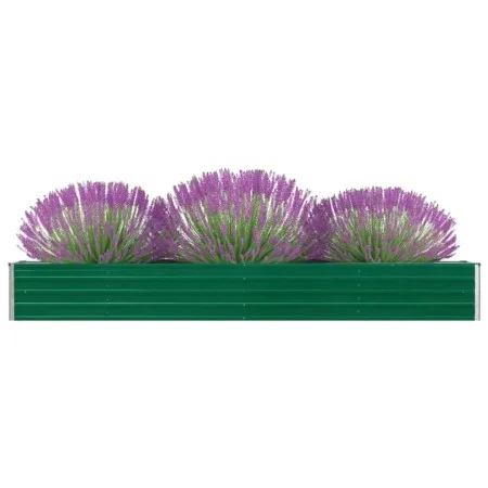 Arriate de jardín de acero galvanizado verde 320x40x45 cm de vidaXL, Maceteros y jardineras - Ref: Foro24-47053, Precio: 57,6...