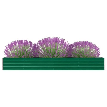 Arriate de jardín de acero galvanizado verde 320x40x45 cm de vidaXL, Maceteros y jardineras - Ref: Foro24-47053, Precio: 61,4...