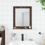 Espejo de baño con estante madera ingeniería marrón 50x12x60 cm de , Tocadores - Ref: Foro24-842420, Precio: 38,61 €, Descuen...