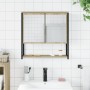 Armario con espejo de baño madera roble Sonoma 60x16x60 cm de , Tocadores - Ref: Foro24-842422, Precio: 59,40 €, Descuento: %