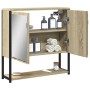 Armario con espejo de baño madera roble Sonoma 60x16x60 cm de , Tocadores - Ref: Foro24-842422, Precio: 59,40 €, Descuento: %