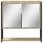 Armario con espejo de baño madera roble Sonoma 60x16x60 cm de , Tocadores - Ref: Foro24-842422, Precio: 59,40 €, Descuento: %