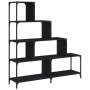 Librería con 4 peldaños madera ingeniería negro 139x33,5x149 cm de , Librerías y estanterías - Ref: Foro24-842476, Precio: 12...