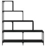 Librería con 4 peldaños madera ingeniería negro 139x33,5x149 cm de , Librerías y estanterías - Ref: Foro24-842476, Precio: 12...