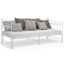 Estructura de sofá cama extraíble de metal blanco 90x200 cm de vidaXL, Camas y somieres - Ref: Foro24-324759, Precio: 163,48 ...