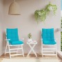 Cojines de silla de respaldo bajo 2 uds tela Oxford turquesa de , Cojines para sillas y sofás - Ref: Foro24-377734, Precio: 5...
