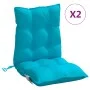 Cojines de silla de respaldo bajo 2 uds tela Oxford turquesa de , Cojines para sillas y sofás - Ref: Foro24-377734, Precio: 5...