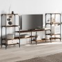 Mueble de TV madera ingeniería roble ahumado 206,5x28,5x95 cm de , Muebles TV - Ref: Foro24-842483, Precio: 92,44 €, Descuent...