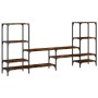 Mueble de TV madera ingeniería roble ahumado 206,5x28,5x95 cm de , Muebles TV - Ref: Foro24-842483, Precio: 92,44 €, Descuent...