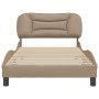 Estructura de cama cabecero cuero sintético capuchino 100x200cm de , Camas y somieres - Ref: Foro24-3207985, Precio: 155,75 €...