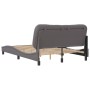 Estructura de cama con cabecero cuero sintético gris 120x200cm de , Camas y somieres - Ref: Foro24-3207991, Precio: 199,44 €,...