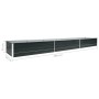 Arriate de jardín de acero galvanizado antracita 480x80x45 cm de vidaXL, Maceteros y jardineras - Ref: Foro24-47067, Precio: ...