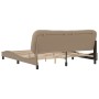 Estructura de cama cabecero cuero sintético capuchino 180x200cm de , Camas y somieres - Ref: Foro24-3208020, Precio: 240,89 €...