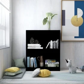 Estantería madera de ingeniería negro 60x24x76 cm de vidaXL, Librerías y estanterías - Ref: Foro24-800856, Precio: 38,68 €, D...