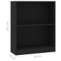 Estantería madera de ingeniería negro 60x24x76 cm de vidaXL, Librerías y estanterías - Ref: Foro24-800856, Precio: 39,53 €, D...