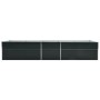 Arriate de acero galvanizado gris antracita 400x80x45 cm de vidaXL, Maceteros y jardineras - Ref: Foro24-47059, Precio: 92,48...