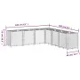 Jardinera PP gris 160x160x53 cm de , Maceteros y jardineras - Ref: Foro24-367866, Precio: 201,48 €, Descuento: %