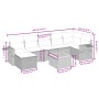 Set de sofás de jardín 8 pzas y cojines ratán sintético gris de , Conjuntos de jardín - Ref: Foro24-3264959, Precio: 469,19 €...