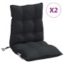 Cojines para silla con respaldo bajo 2 uds tela Oxford negro de , Cojines para sillas y sofás - Ref: Foro24-377692, Precio: 5...