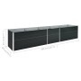Arriate de acero galvanizado gris antracita 400x80x45 cm de vidaXL, Maceteros y jardineras - Ref: Foro24-47059, Precio: 92,48...