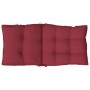 Cojines para silla respaldo bajo 4 uds tela Oxford rojo tinto de , Cojines para sillas y sofás - Ref: Foro24-377699, Precio: ...