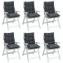 Cojines de silla respaldo bajo 6 uds tela Oxford gris antracita de , Cojines para sillas y sofás - Ref: Foro24-377673, Precio...