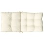 Cojines para silla con respaldo bajo 4 uds tela Oxford crema de , Cojines para sillas y sofás - Ref: Foro24-377678, Precio: 8...
