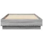 Estructura de cama con luces LED gris Sonoma 90x200 cm de , Camas y somieres - Ref: Foro24-839516, Precio: 106,04 €, Descuent...