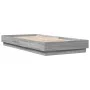 Estructura de cama con luces LED gris Sonoma 90x200 cm de , Camas y somieres - Ref: Foro24-839516, Precio: 106,04 €, Descuent...