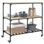 Carrito de cocina madera ingeniería roble Sonoma 100x50x95 cm de , Carros de cocina y comedor - Ref: Foro24-842307, Precio: 9...