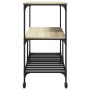 Carrito de cocina madera ingeniería roble Sonoma 100x50x95 cm de , Carros de cocina y comedor - Ref: Foro24-842307, Precio: 9...