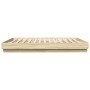 Estructura de cama con luces LED roble Sonoma 180x200 cm de , Camas y somieres - Ref: Foro24-3209774, Precio: 154,29 €, Descu...