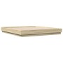 Estructura de cama con luces LED roble Sonoma 180x200 cm de , Camas y somieres - Ref: Foro24-3209774, Precio: 154,29 €, Descu...