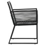 Sillas de jardín 2 unidades ratán de PVC negro de vidaXL, Sillas de jardín - Ref: Foro24-48572, Precio: 174,17 €, Descuento: %