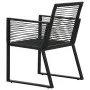 Sillas de jardín 2 unidades ratán de PVC negro de vidaXL, Sillas de jardín - Ref: Foro24-48572, Precio: 171,12 €, Descuento: %