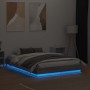Estructura de cama con luces LED gris Sonoma 120x190 cm de , Camas y somieres - Ref: Foro24-3209826, Precio: 133,11 €, Descue...