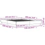 Estructura de cama madera de ingeniería roble Sonoma 135x190 cm de , Camas y somieres - Ref: Foro24-3209879, Precio: 118,94 €...