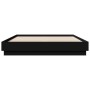 Estructura de cama madera de ingeniería negra 120x200 cm de , Camas y somieres - Ref: Foro24-3209864, Precio: 130,01 €, Descu...